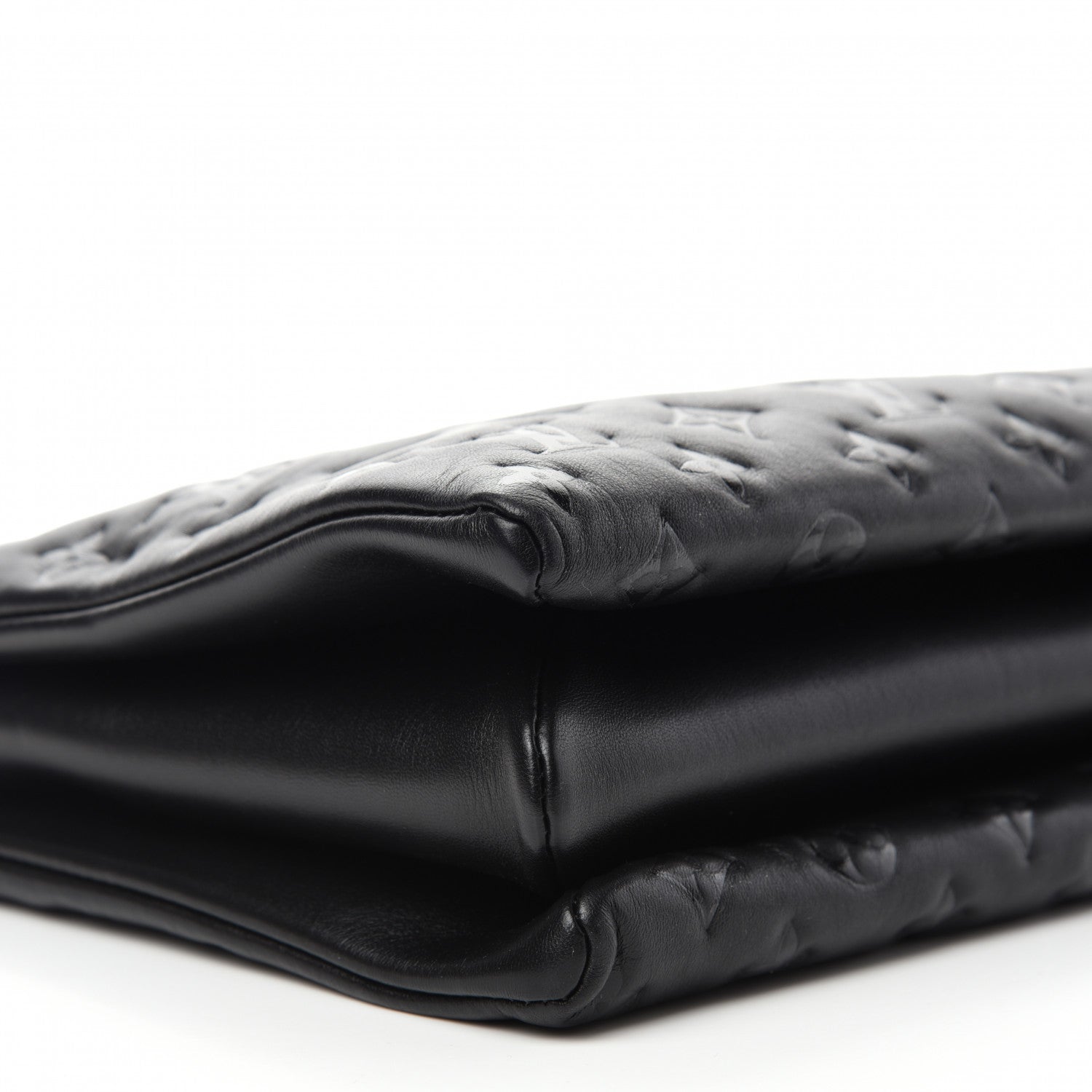Louis Vuitton Lambskin Embossed Monogram Coussin MM Black 9 of 12
