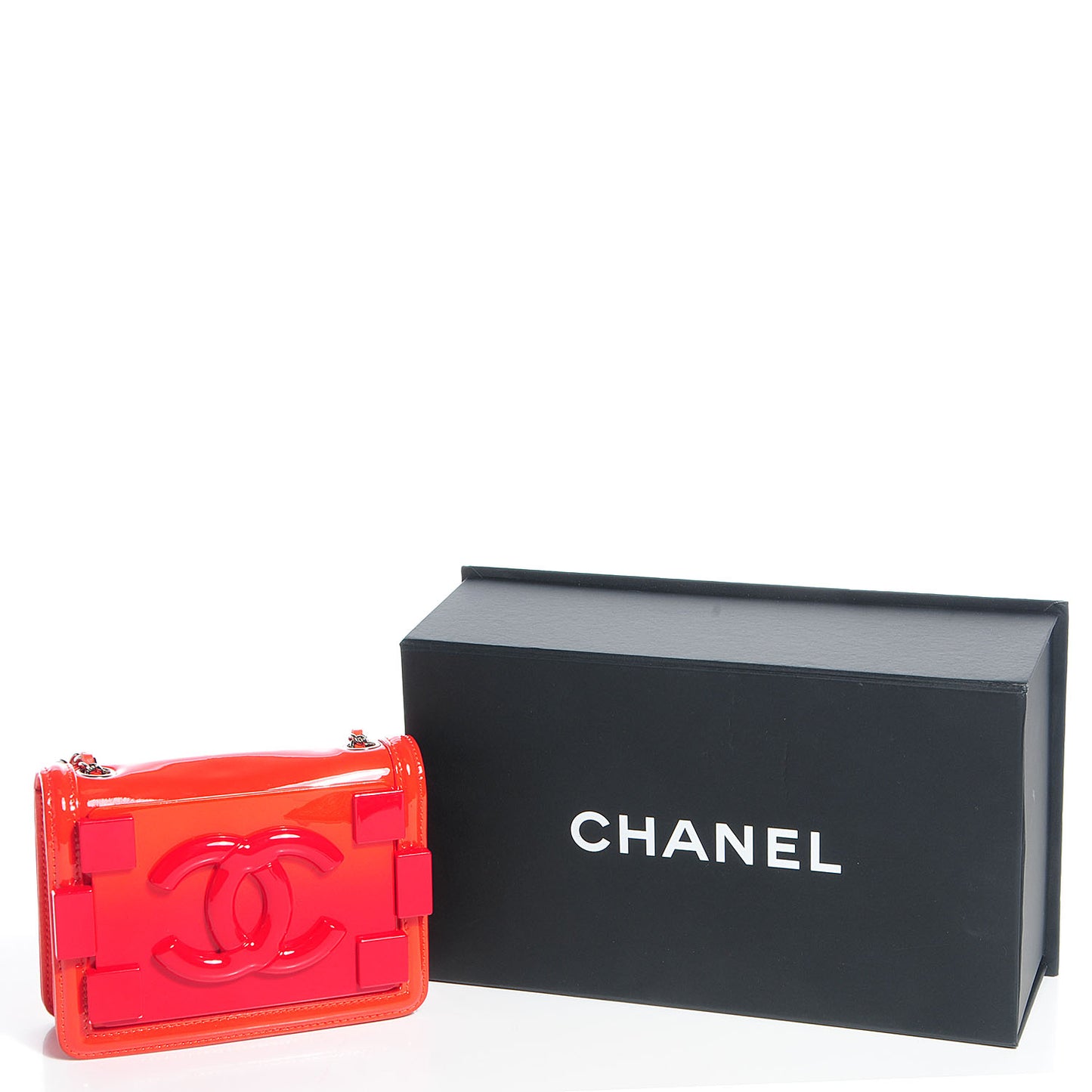 Plexiglass Patent Mini Boy Brick Flap Orange Red