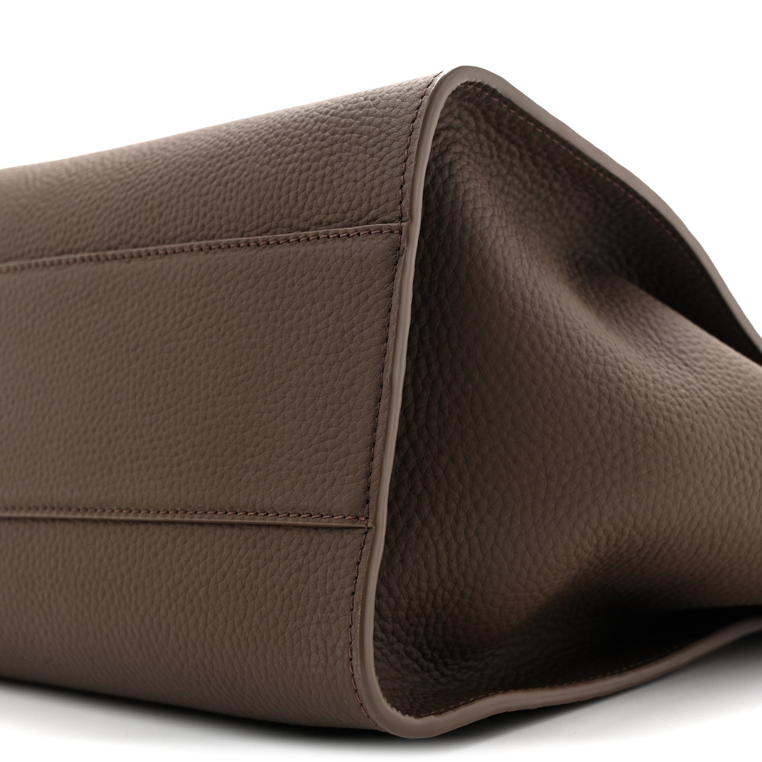 The Row Matte Grained Calfskin Marlo 14 Dark Olive 9 of 9