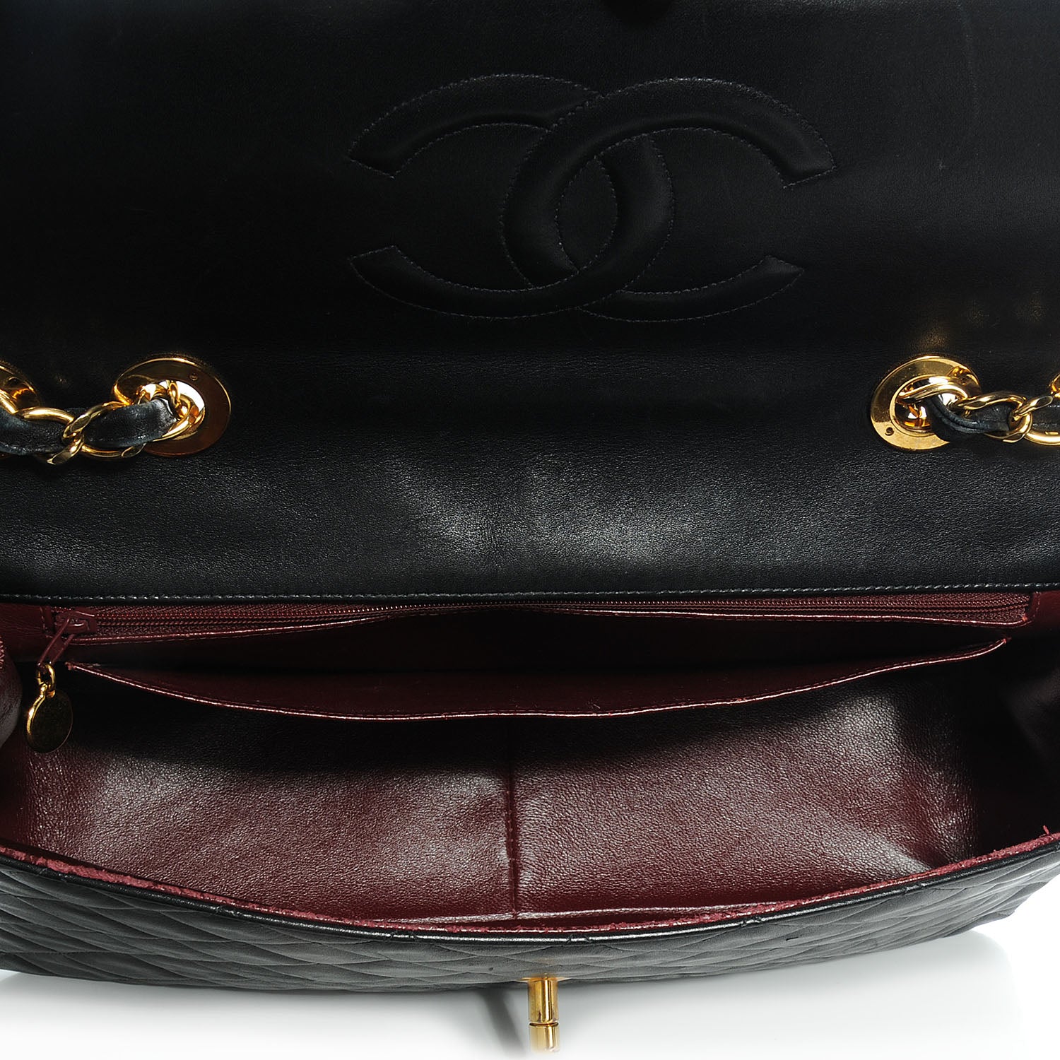 Chanel Lambskin XL Jumbo Flap Black 5 of 8