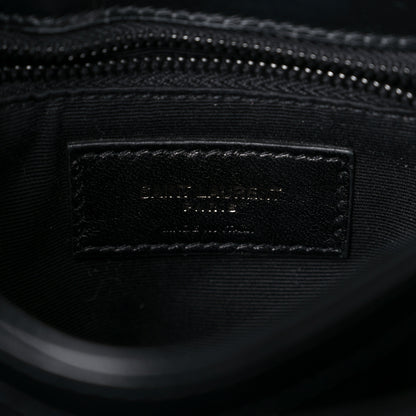Saint Laurent Calfskin Y Quilted Monogram Toy Loulou Crossbody Bag Black 5 of 10