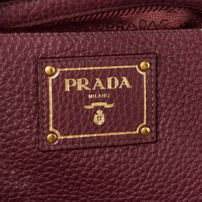 Prada Vitello Daino Tote Granato 8 of 13