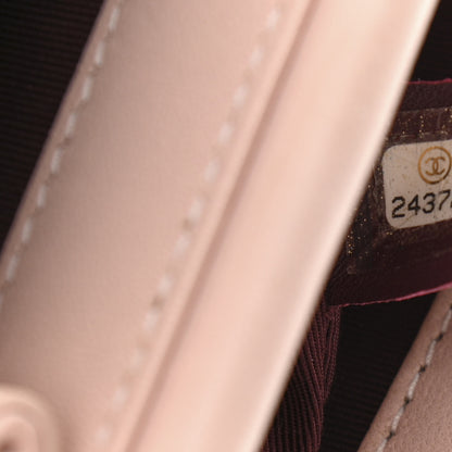 Chanel Lambskin Quilted Gold Metal Lock Flap Pink 7 of 11