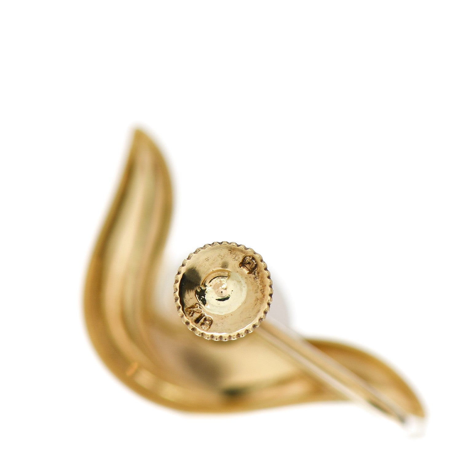 Mikimoto 18K Yellow Gold Pearl 7mm Screw Back Earrings 4 of 4