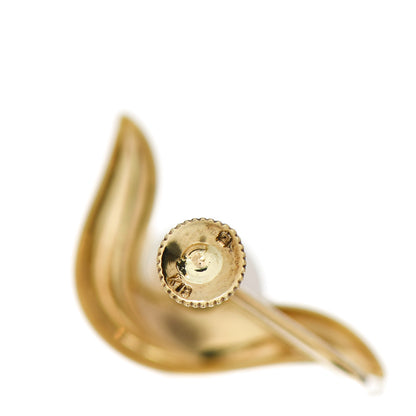 Mikimoto 18K Yellow Gold Pearl 7mm Screw Back Earrings 4 of 4