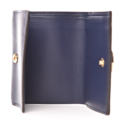 Fendi Vitello Liberty Lucido F is Fendi Micro Tri-Fold Envelope Wallet Blueberry 5 of 8