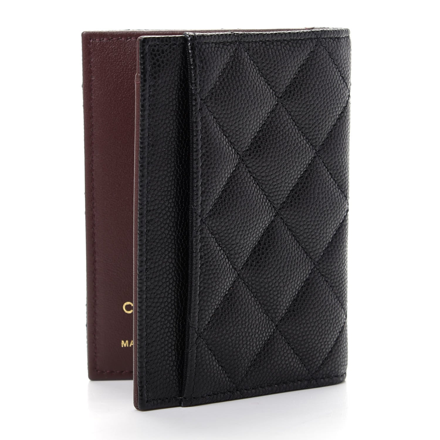 Chanel Caviar Quilted Card Holder Wallet Black 3 of 8