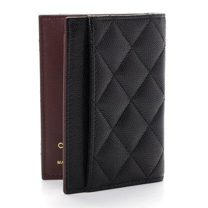 Chanel Caviar Quilted Card Holder Wallet Black 3 of 8