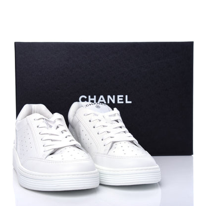 Chanel Calfskin Womens Logo Sneakers 40.5 White 11 of 11