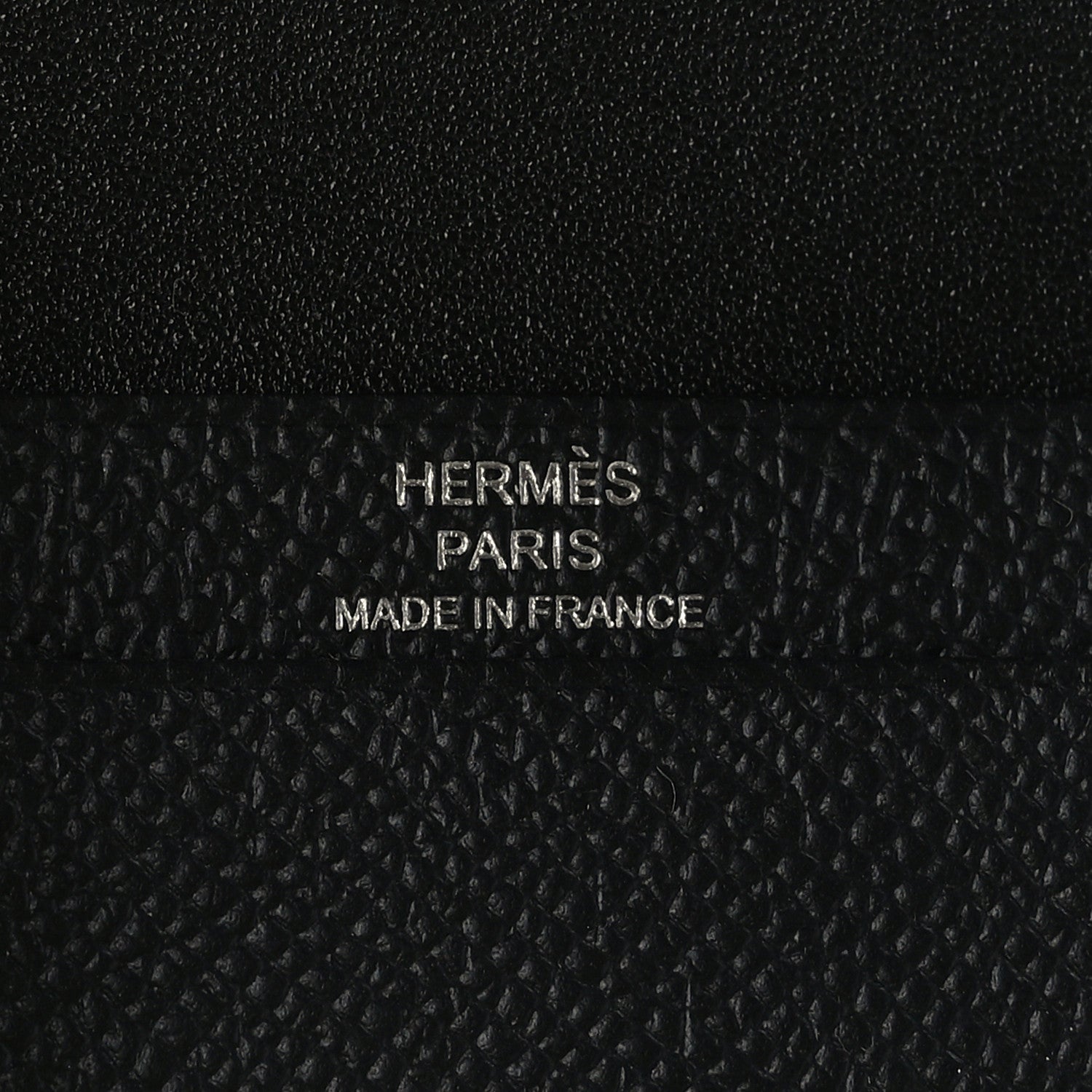 Hermes Epsom Monochrome Bearn Card Holder Wallet Black 7 of 7