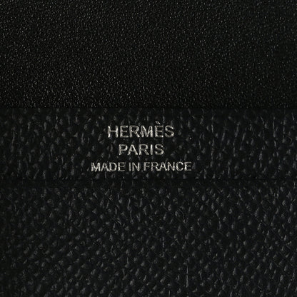 Hermes Epsom Monochrome Bearn Card Holder Wallet Black 7 of 7