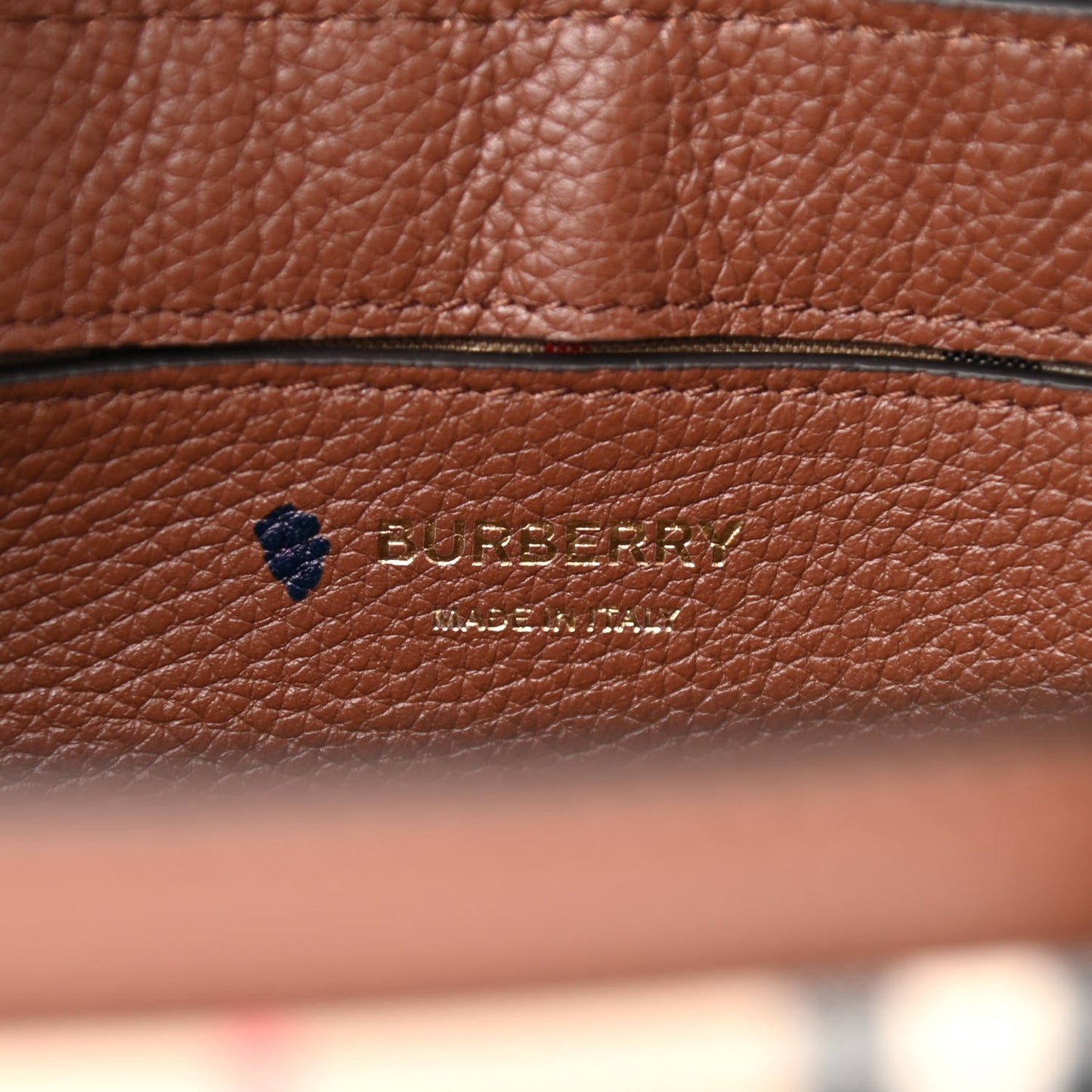 Calfskin Vintage Check Note Crossbody Bag Tan