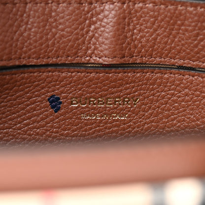 Burberry Calfskin Vintage Check Note Crossbody Bag Tan 6 of 10