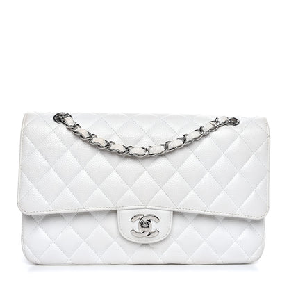Chanel Caviar Quilted Medium Double Flap White 1 of 24