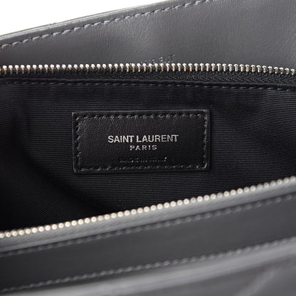 Saint Laurent Calfskin Y Quilted Monogram Large Loulou Chain Satchel Storm 6 of 10