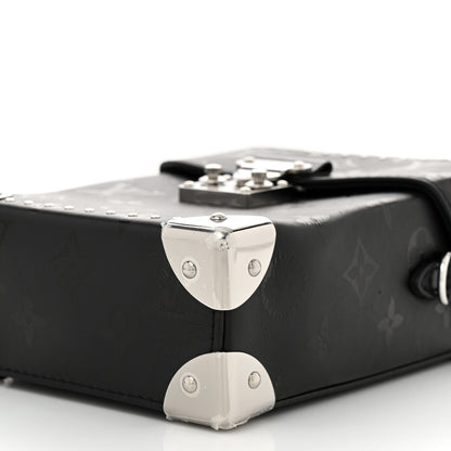 Louis Vuitton Calfskin Monogram Print Camera Box Black 9 of 10