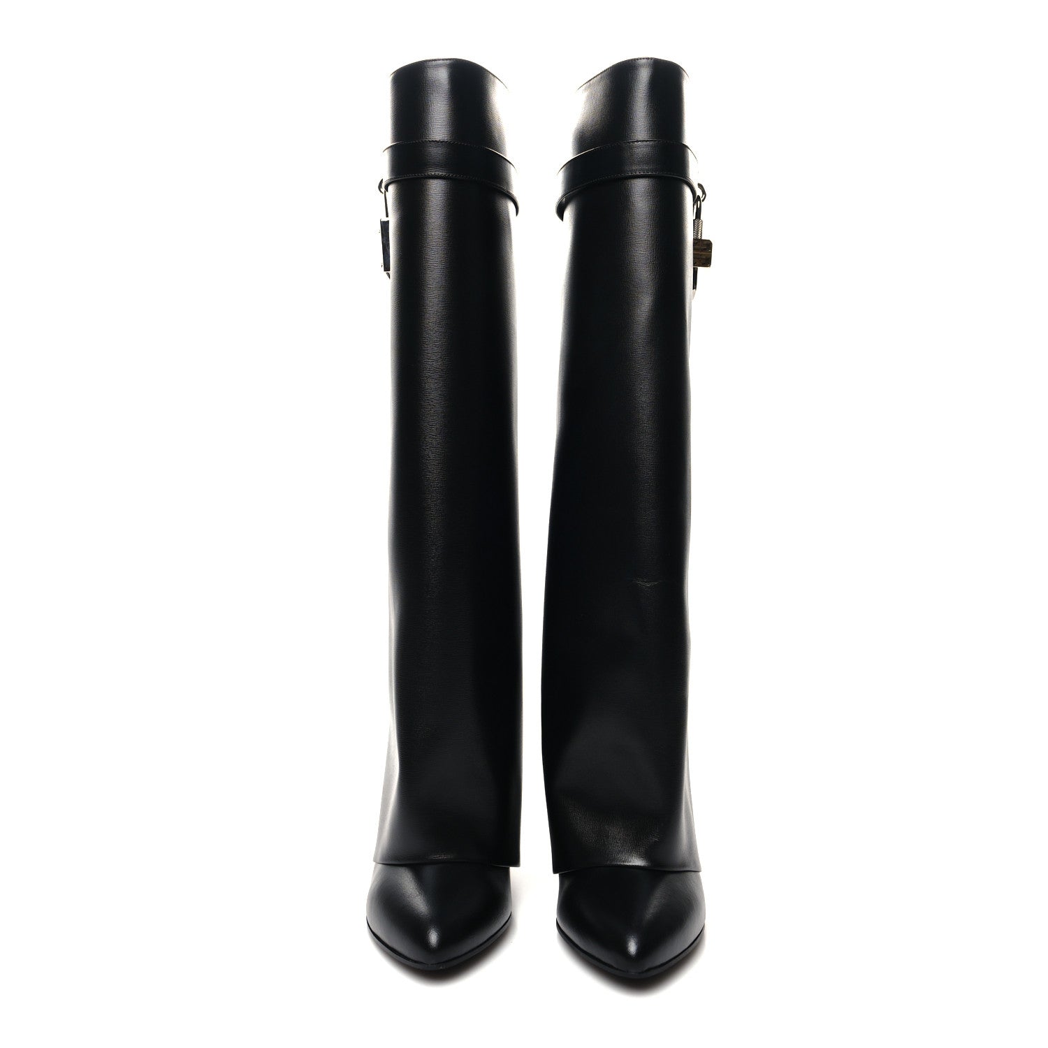 Givenchy Calfskin Shark Lock Pant Boots 39.5 Black 2 of 7