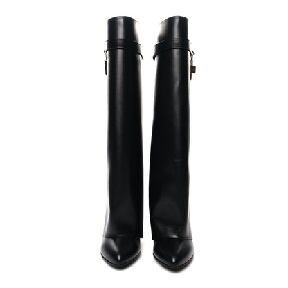 Givenchy Calfskin Shark Lock Pant Boots 39.5 Black 2 of 7