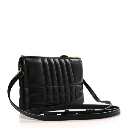 Burberry Quilted Lambskin Lola Twin Pouch Black 3 of 9