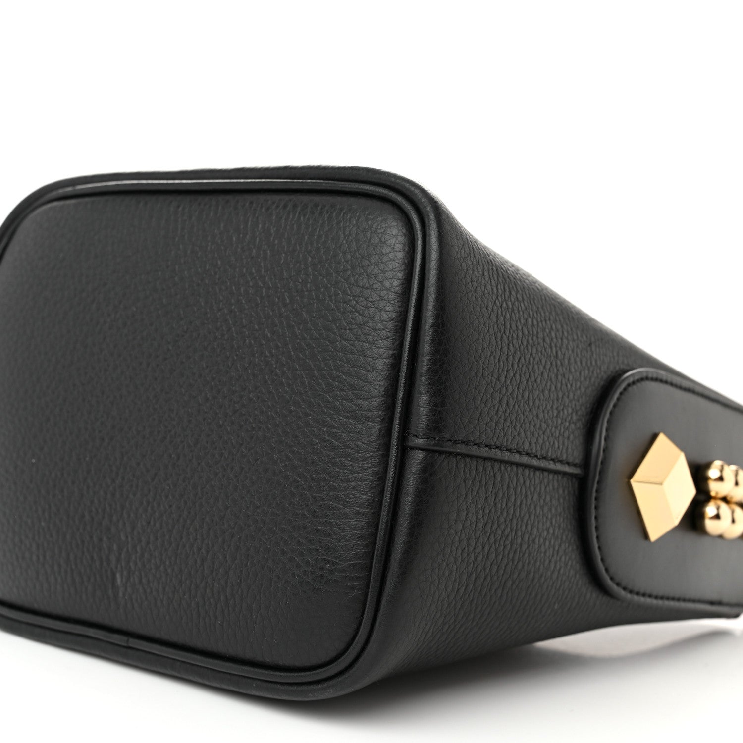 Christian Louboutin Grained Calfskin Mini Carasky Bucket Bag Black 9 of 9