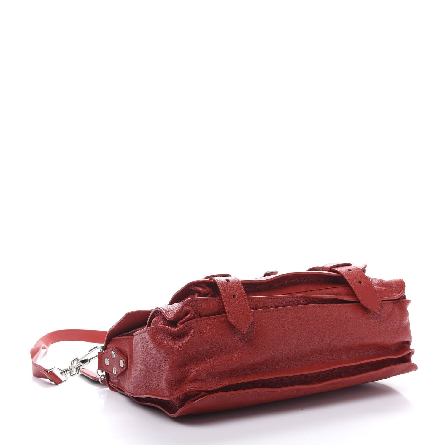Proenza Schouler Lambskin Medium PS1 Satchel True Red 5 of 13
