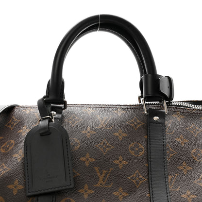 Louis Vuitton Monogram Macassar Keepall Bandouliere 55 7 of 12