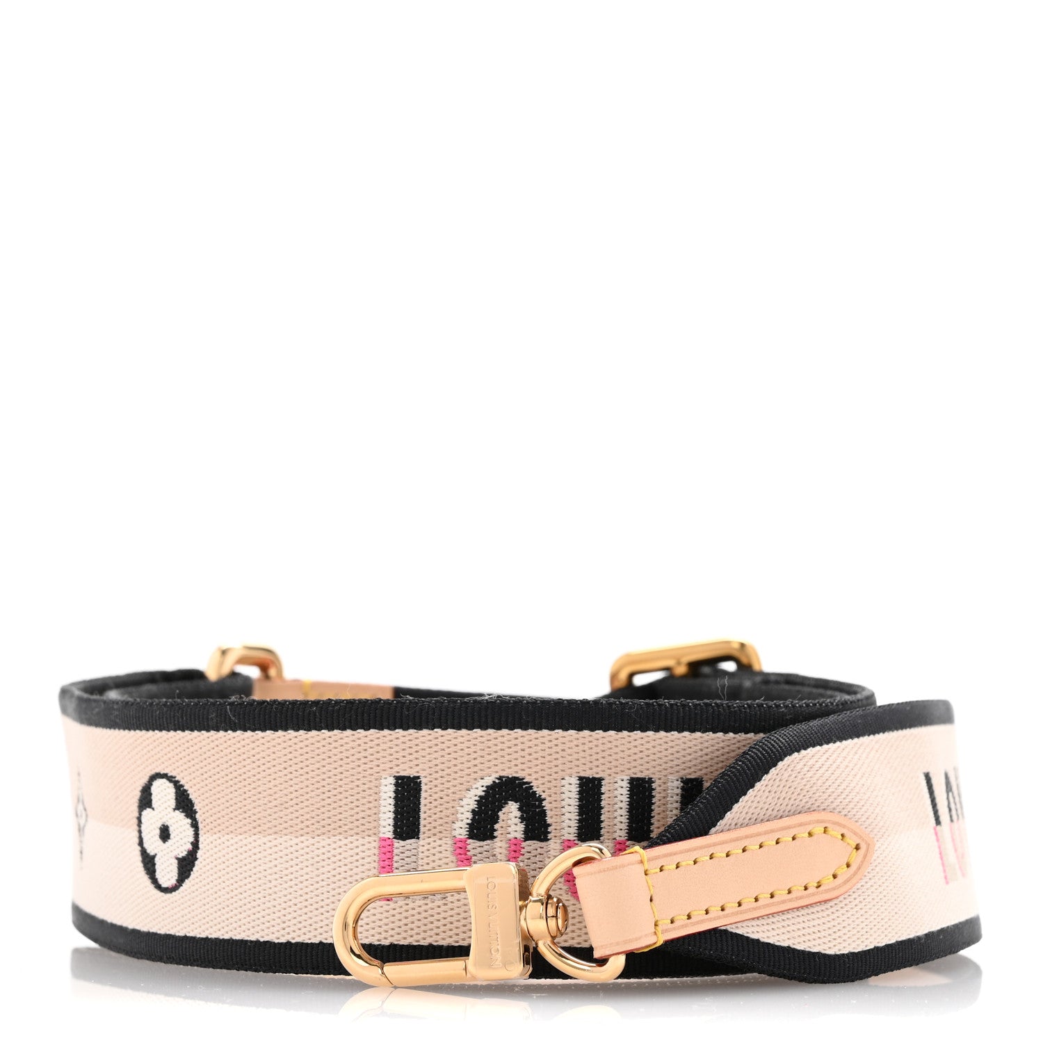 Louis Vuitton Jacquard Speedy Bandouliere 20 Shoulder Strap Black 1 of 5