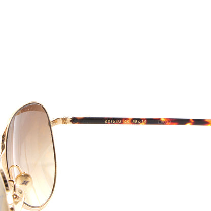 Louis Vuitton Conspiration Pilote Sunglasses Z0164U Gold 4 of 4