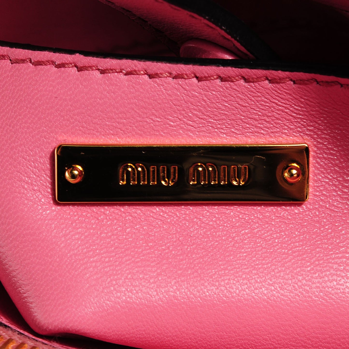 Nappa Padded Top Handle Bag Geranio
