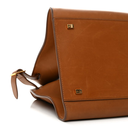 The Row Polished Saddle Calfskin Soft Margaux 15 Cuir 8 of 10