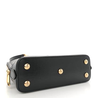 Gucci Boarded Plutone Calfskin Small Horsebit 1955 Top Handle Bag Black 4 of 15