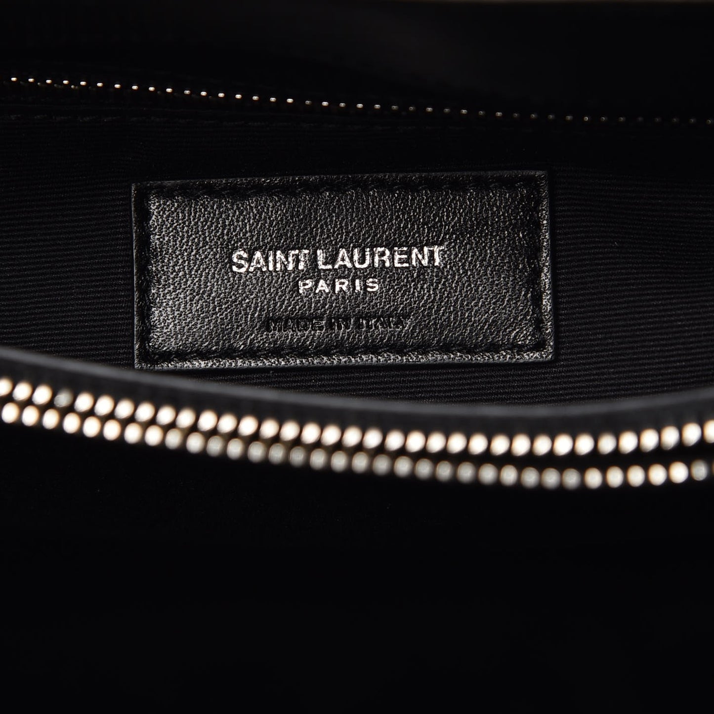 Calfskin Y Quilted Monogram Medium Loulou Chain Satchel Black