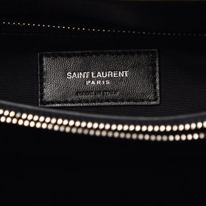 Saint Laurent Calfskin Y Quilted Monogram Medium Loulou Chain Satchel Black 6 of 8