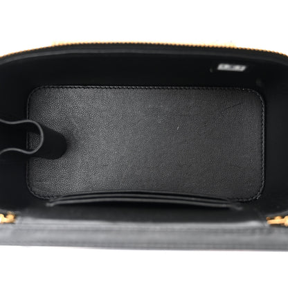 Chanel Caviar Quilted Polly Pocket East West Top Vanity With Chain Black 5 of 11