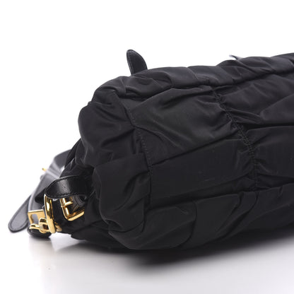 Prada Tessuto Nylon Gaufre Shopping Satchel Black 6 of 8