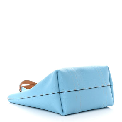 Moynat Taurillon Gex Calfskin Duo Vertical Reversible Tote Cannelle Azur 7 of 17