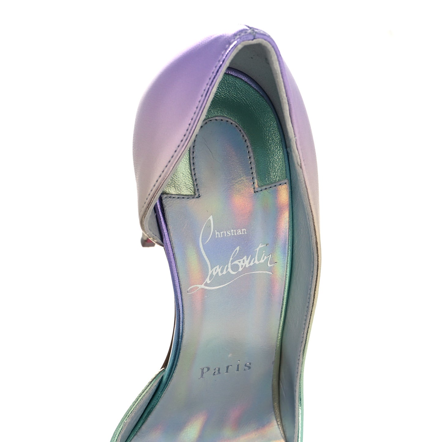 Iridescent Nappa Lam Licorne Iriza 100 Pumps 36 Multicolor