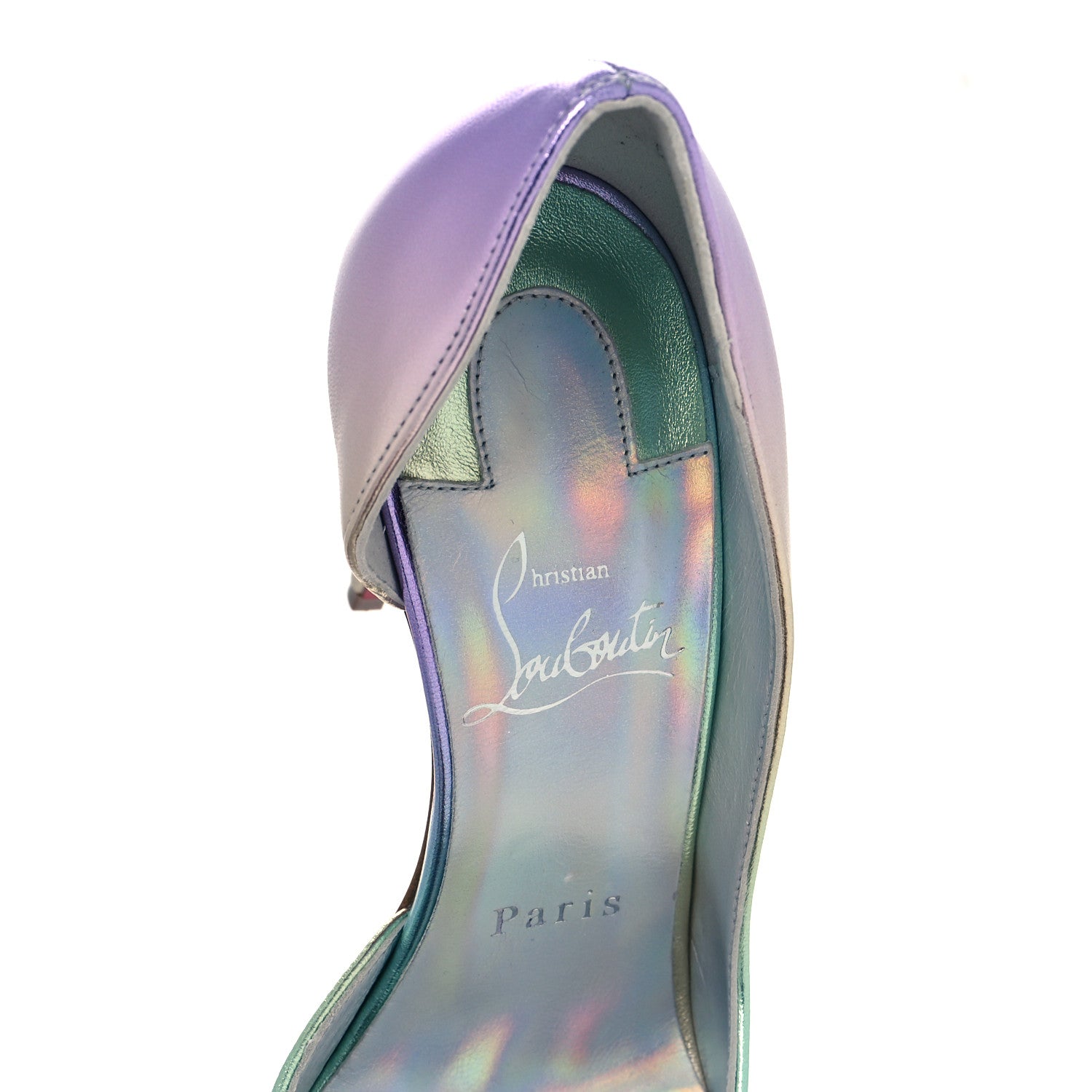 Christian Louboutin Iridescent Nappa Lam Licorne Iriza 100 Pumps 36 Multicolor 8 of 9