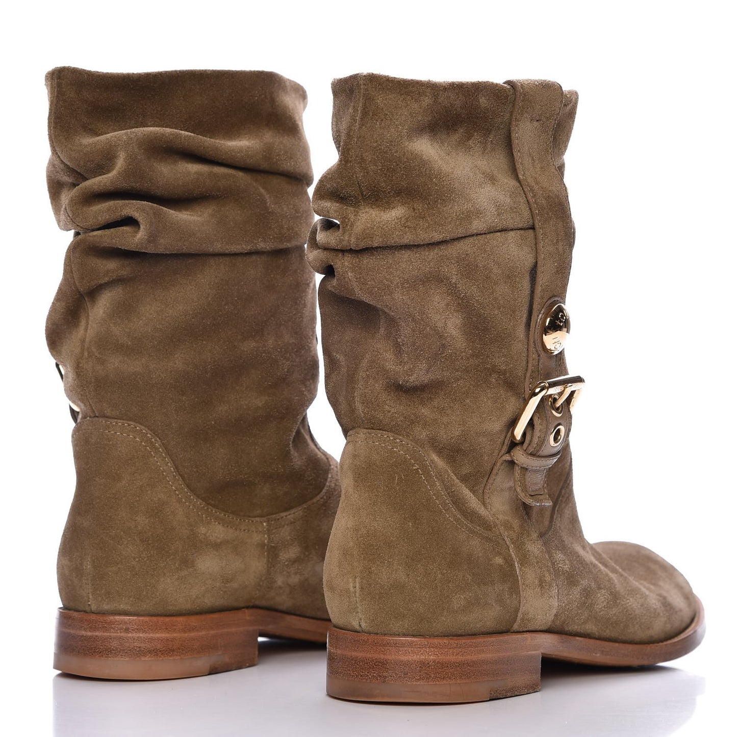 Suede Safari Boots Taupe 39