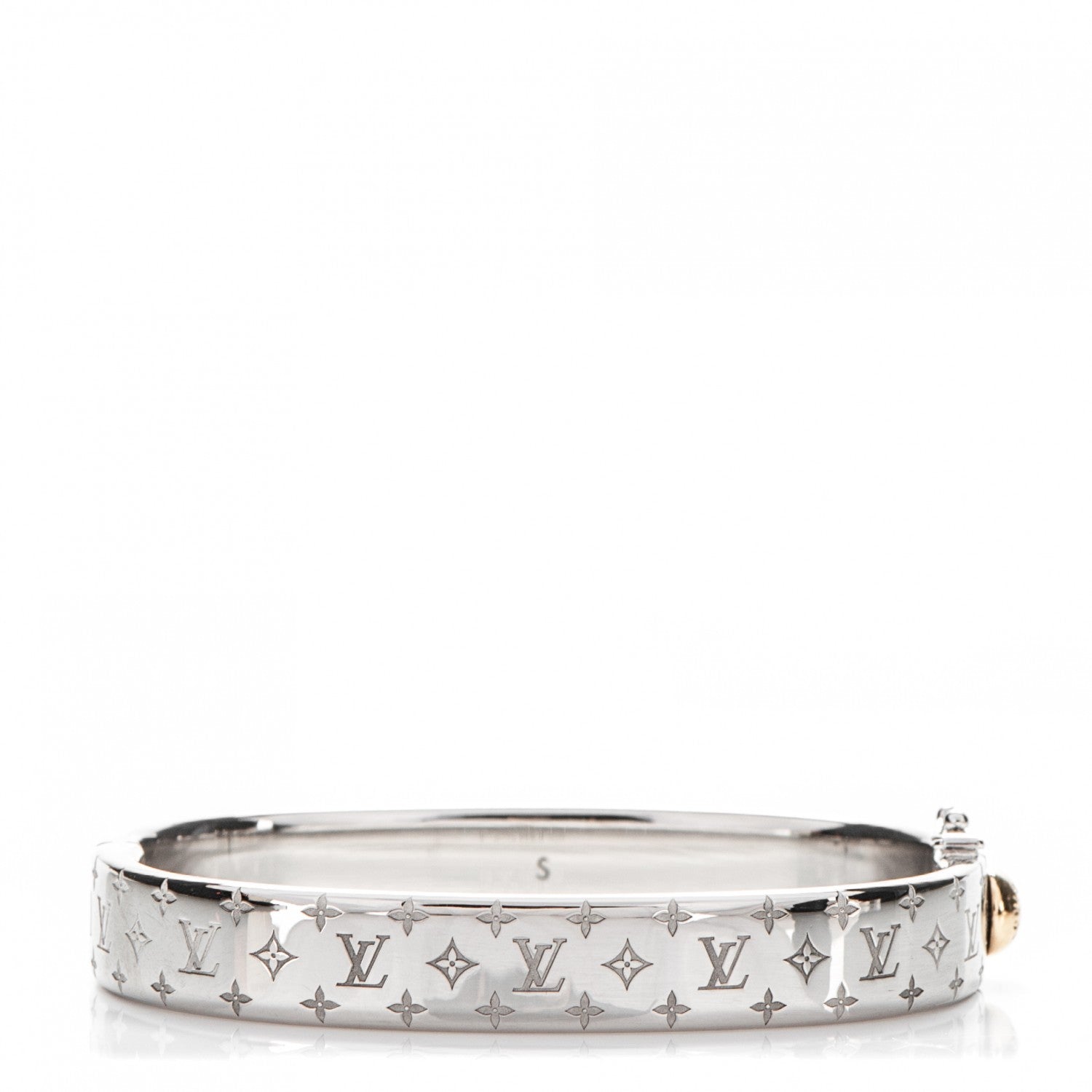 Louis Vuitton Palladium Monogram Nanogram Cuff S 1 of 5