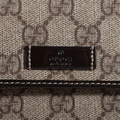 Gucci GG Plus Monogram Joy French Flap Wallet Beige Ebony Dark Brown 7 of 7