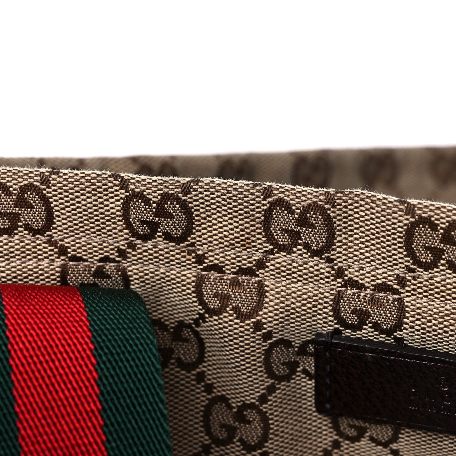 Gucci GG Monogram Medium Web Handle Vertical Tote Dark Brown 14 of 17