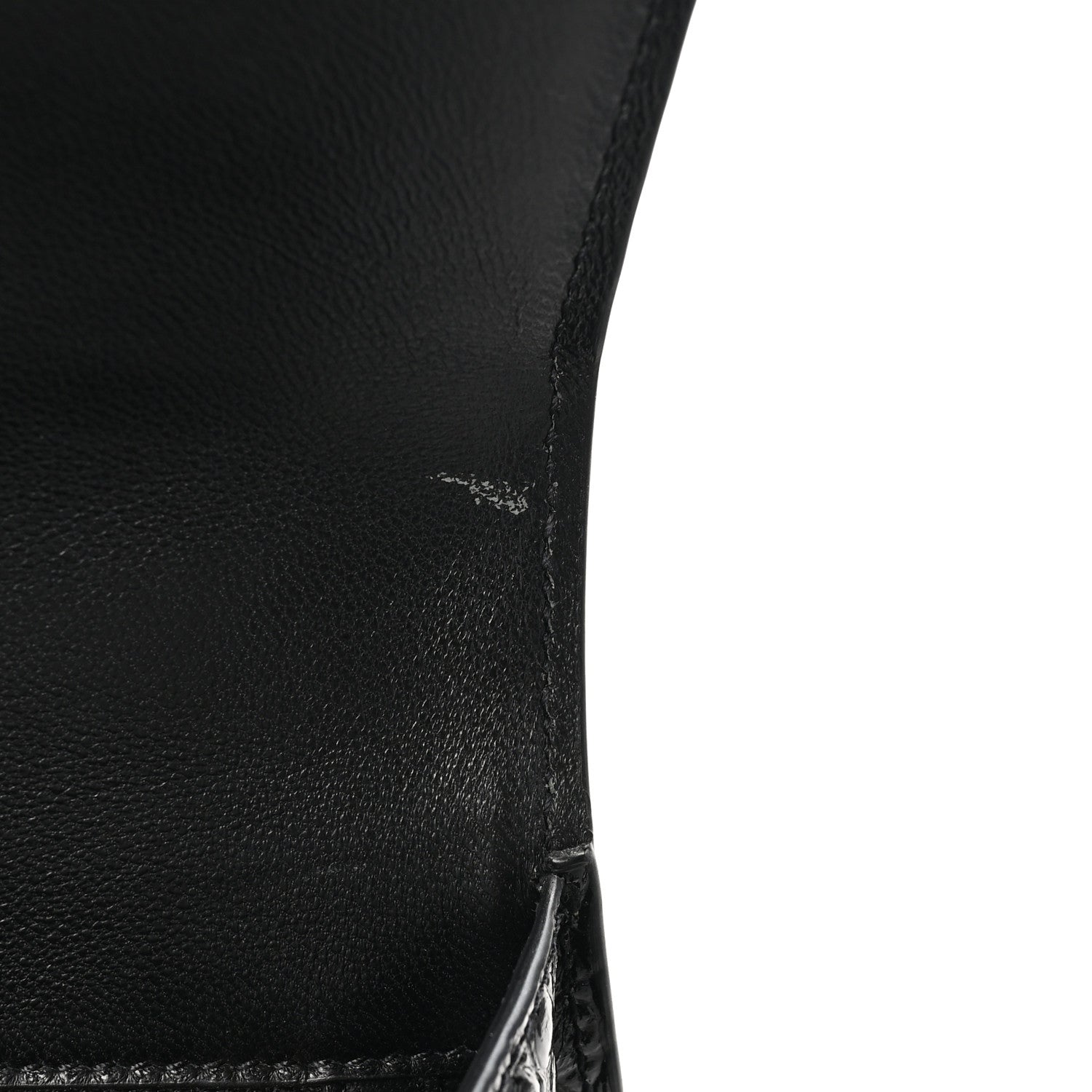 Balenciaga Shiny Calfskin Crocodile Embossed Small Hourglass Top Handle Bag Black 11 of 11