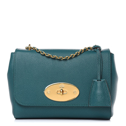 Mulberry Small Classic Grain Calfskin Small Lily Flap Ocean Green 1 of 10