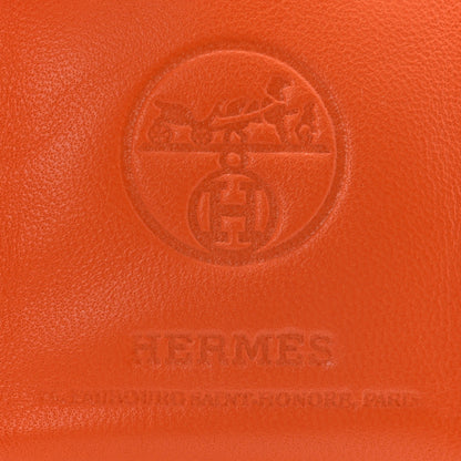 Hermes Milo Lambskin Swift Shopping Bag Charm Feu Gold 3 of 5