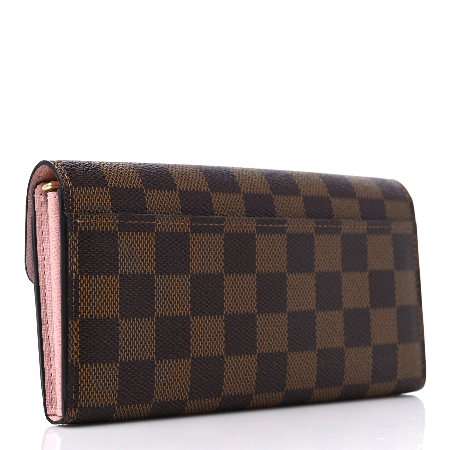 Damier Ebene Sarah Wallet NM Rose Ballerine