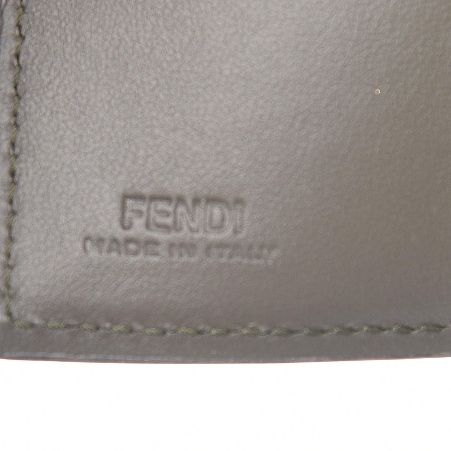 Vitello Cruise F is Fendi Micro Tri-Fold Envelope Wallet Asparago