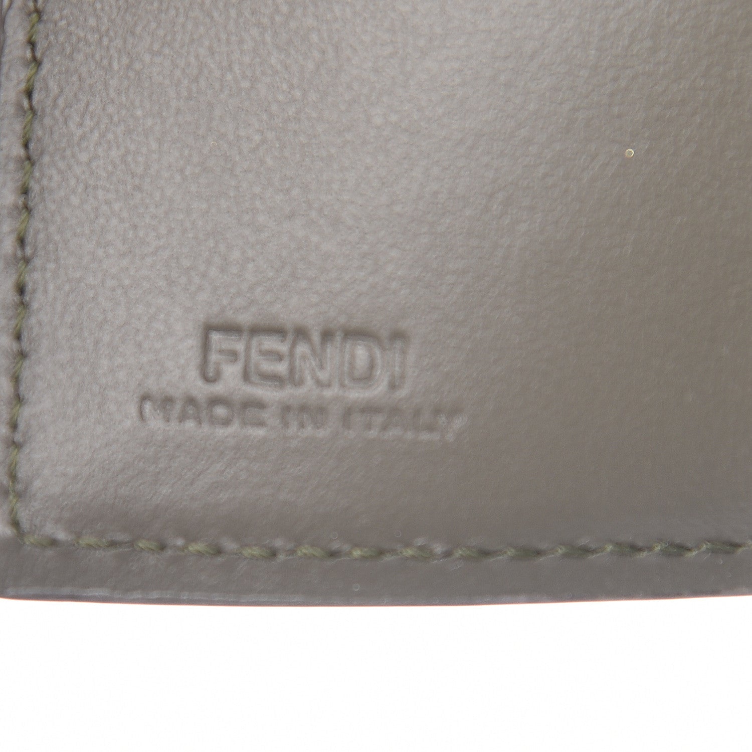 Fendi Vitello Cruise F is Fendi Micro Tri-Fold Envelope Wallet Asparago 7 of 8