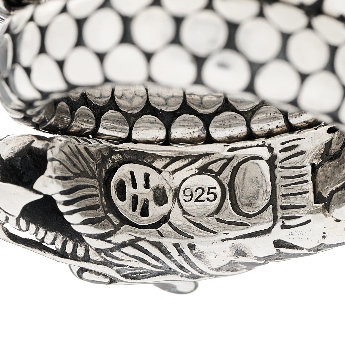 Sterling Silver Legends Naga Dragon Coil Ring 53 6.5