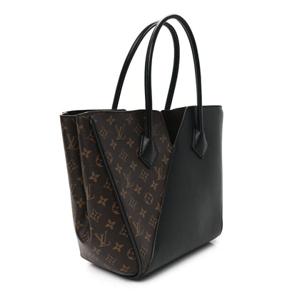 Louis Vuitton Calfskin Monogram Kimono Tote Black 3 of 11